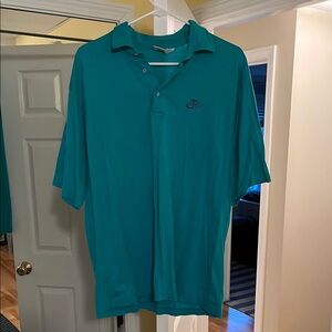 Vintage 80/90’s Nike Men's Teal Polo Shirt